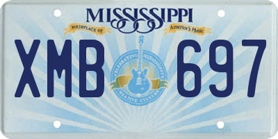 MS license plate XMB697