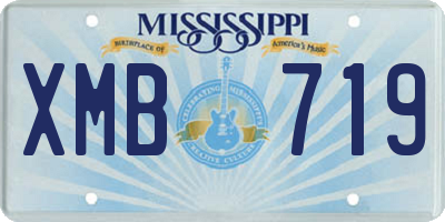 MS license plate XMB719