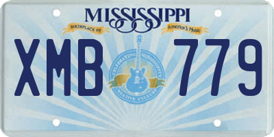 MS license plate XMB779