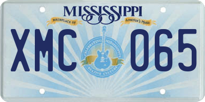 MS license plate XMC065