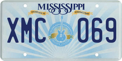 MS license plate XMC069