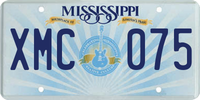 MS license plate XMC075