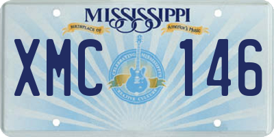 MS license plate XMC146