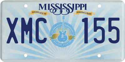 MS license plate XMC155