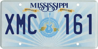 MS license plate XMC161