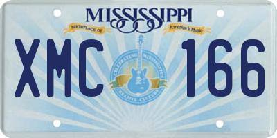 MS license plate XMC166