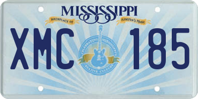 MS license plate XMC185