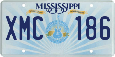 MS license plate XMC186