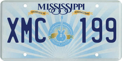 MS license plate XMC199
