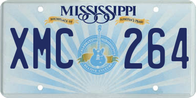 MS license plate XMC264