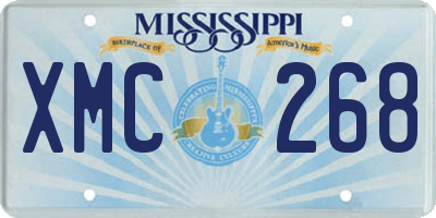 MS license plate XMC268
