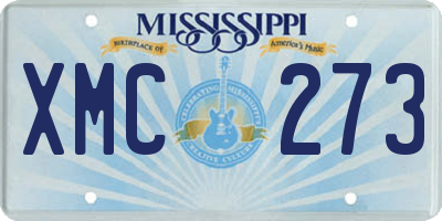 MS license plate XMC273