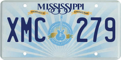 MS license plate XMC279