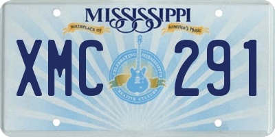 MS license plate XMC291