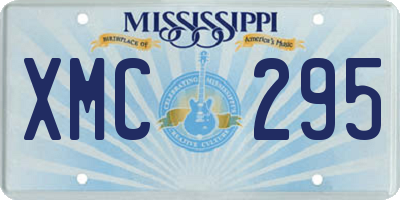 MS license plate XMC295