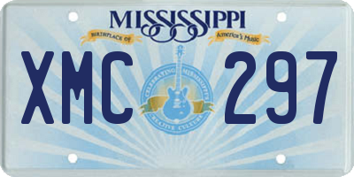 MS license plate XMC297