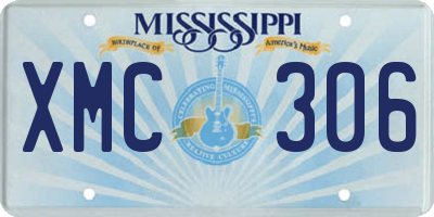 MS license plate XMC306