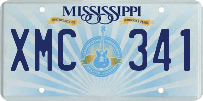 MS license plate XMC341