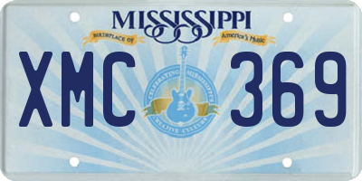 MS license plate XMC369