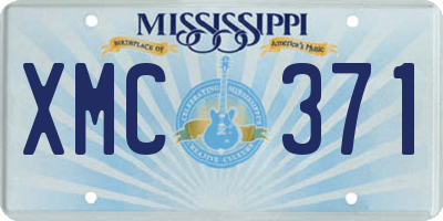 MS license plate XMC371