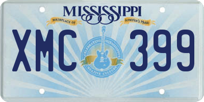 MS license plate XMC399