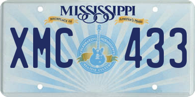 MS license plate XMC433