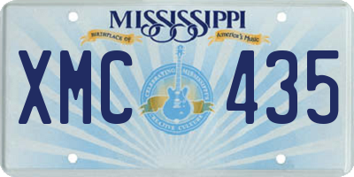 MS license plate XMC435