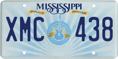MS license plate XMC438
