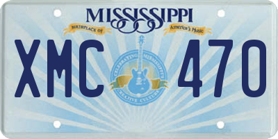 MS license plate XMC470