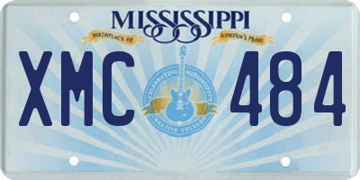 MS license plate XMC484