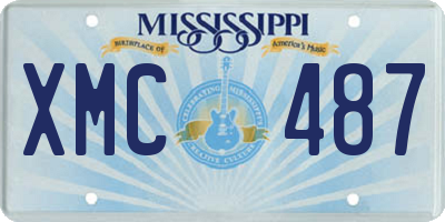 MS license plate XMC487