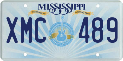 MS license plate XMC489