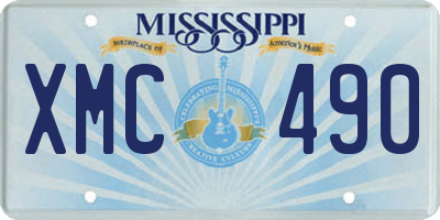 MS license plate XMC490