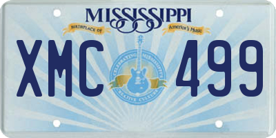 MS license plate XMC499