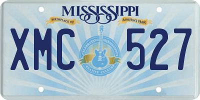 MS license plate XMC527