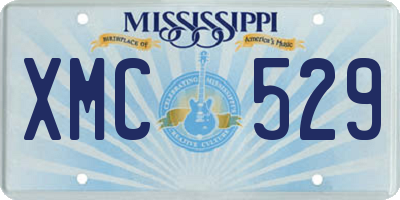MS license plate XMC529