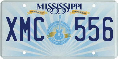 MS license plate XMC556