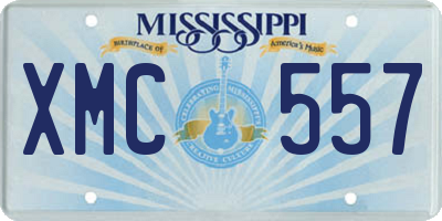 MS license plate XMC557