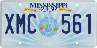 MS license plate XMC561