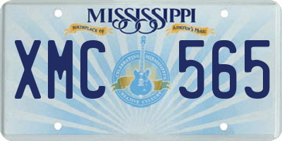MS license plate XMC565
