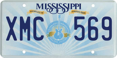 MS license plate XMC569