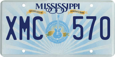 MS license plate XMC570