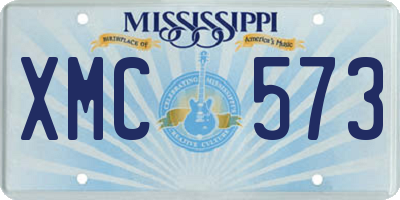 MS license plate XMC573