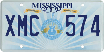 MS license plate XMC574