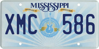 MS license plate XMC586