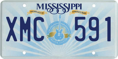 MS license plate XMC591