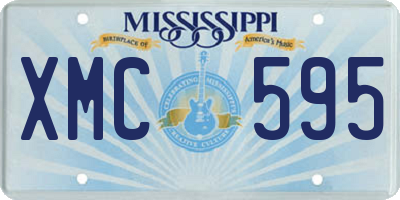 MS license plate XMC595