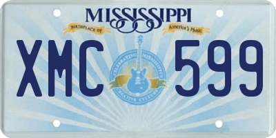 MS license plate XMC599