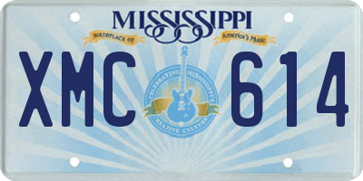 MS license plate XMC614