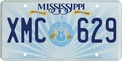 MS license plate XMC629